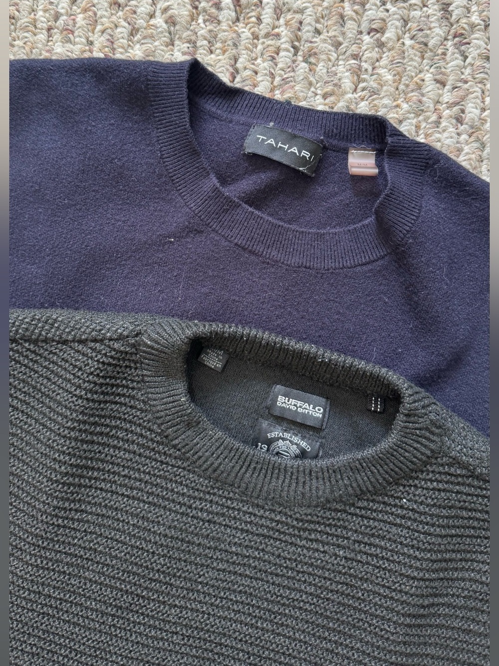 Men’s Black Crewneck Sweater